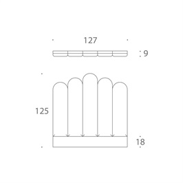 Adalyn Headboard 04, Small Double - High