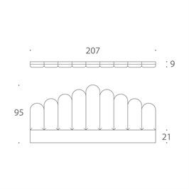 Adalyn Headboard 11, Emperor - Low