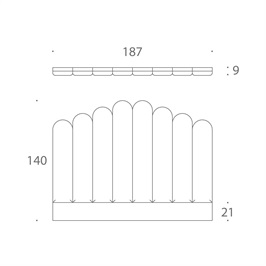Adalyn Headboard 10, Super King - High