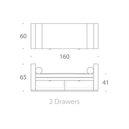 Day Bed 06 With Drawers