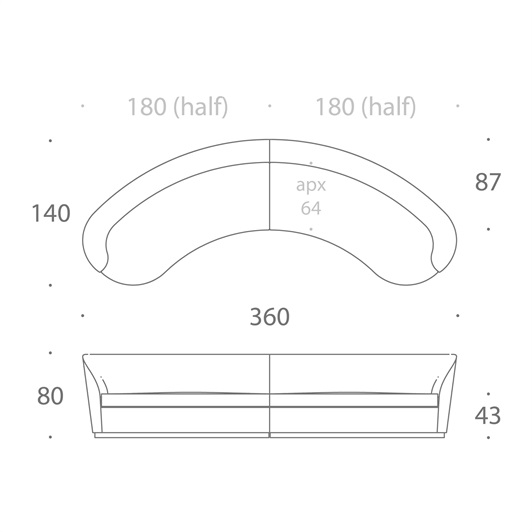 Curved Sofa