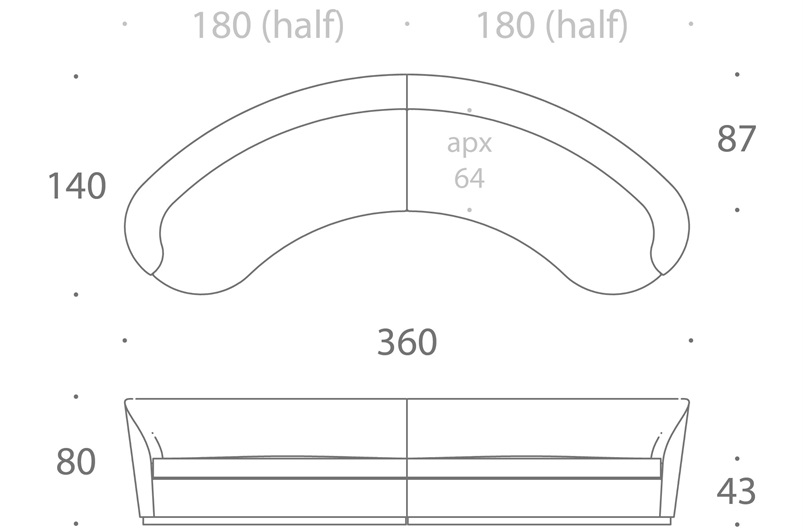 Curved Sofa