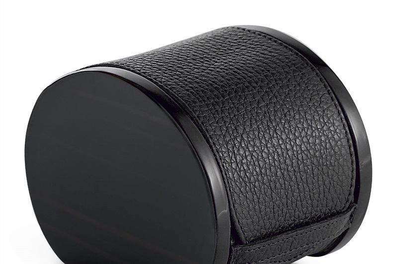 Ebony Black Leather