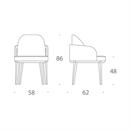 Carver Chair 02 - Upholstered