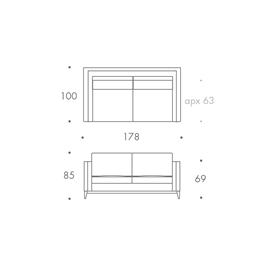 2 Seater Sofa