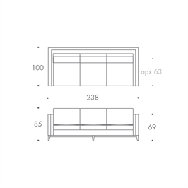 3 Seater Sofa