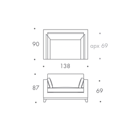 1.5 Seater Sofa 