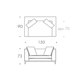 1.5 Seater Sofa