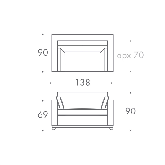 1.5 Seater Sofa Bed