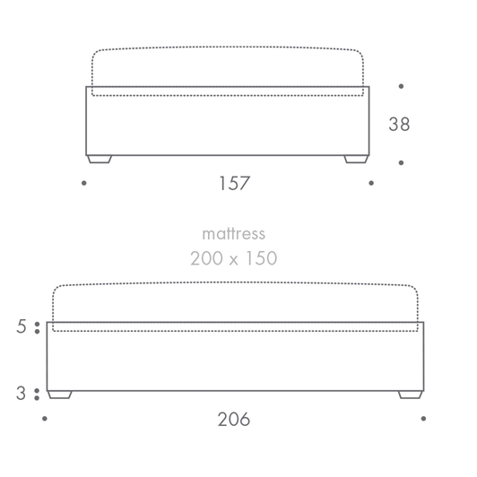 Kingsize Bed Base