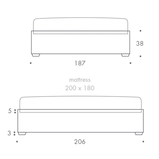 Super Kingsize Bed Base