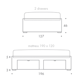 Small Double bed