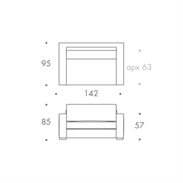 1.5 Seater Sofa