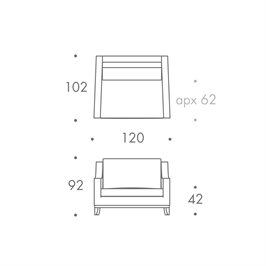 1.5 Seater Sofa