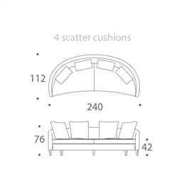 3 seater sofa - large