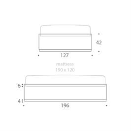 Small Double Bed Base