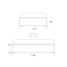 Small Double Bed Base