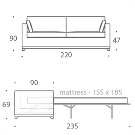 3 Seater Sofa Bed