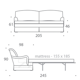 3 Seater Sofa Bed