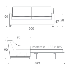 3 Seater Sofa Bed