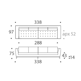 40 Seat Sofa